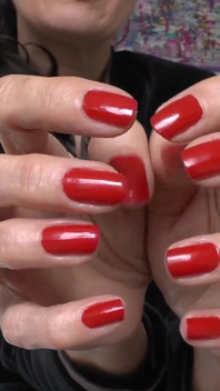 Natural Red Fingernails, JOI Lady Victoria Valente