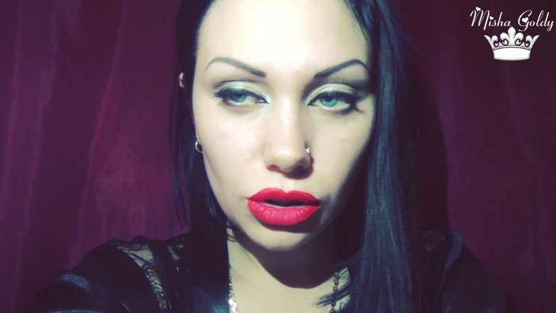 Goddess Misha Goldy: Il rossetto rosa è il tuo punto debole