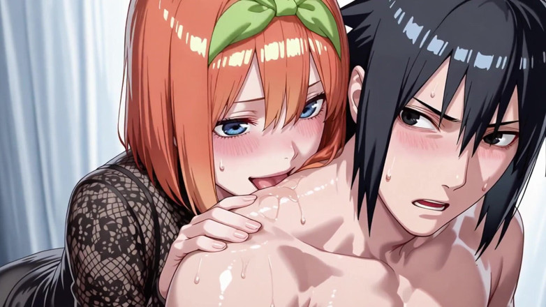 Prznai: Sasuke (naruto) X Yotsuba (tqq)