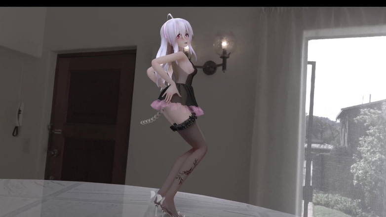 MikuMotion: [mmd] 弱音chocolate Cream黑丝连衣裙肛塞拉珠淫纹