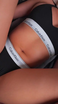 Horny Stepdaughter Puts on Her Sexy Calvin Klein Lingerie and I Couldn't Resist Fucking Her Juicy, Tight Pussy