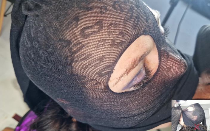Nylon Xtreme: POV Katy Kat Leopard Nylon Encasement