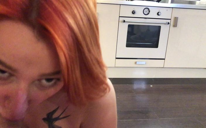 LoveHomePorn: Tattooed Redhead Devours My Dick Like Its Nothing