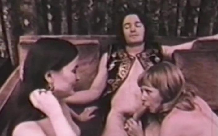 Vintage megastore: Trío retro de hippies de los 60