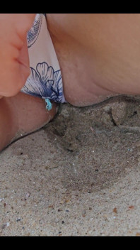Sometimes I Need to Release Myself Peeing in the Sand at the Beach