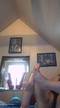 Foot Massage with Dildo