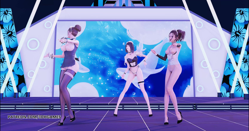 3D-Hentai Games: Hurly burly sexy empregada quente striptease 4K