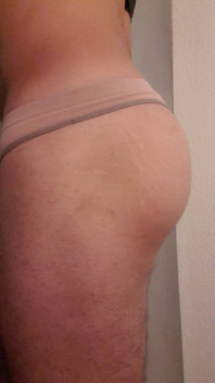 Ass in Girls Underwear