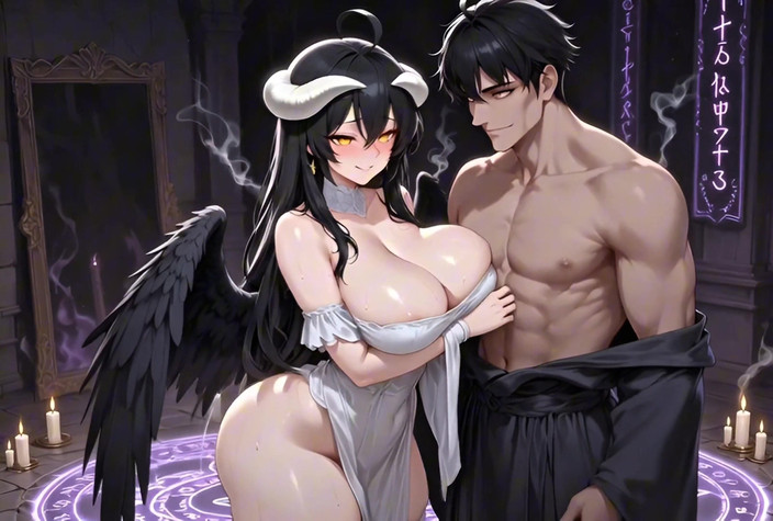 Stories&Anime: Albedo succubus magico rituale appassionato creampie devozione fantasia