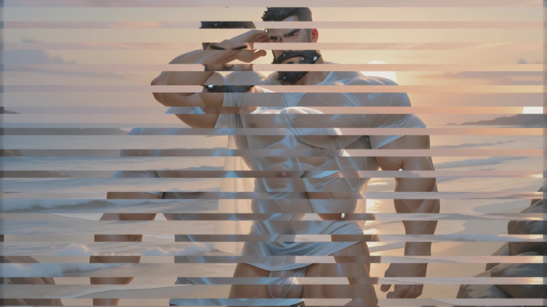 LustMen: Rockstar fusto stuzzica da solo le palle e l'asta con...