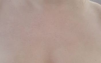 Fingering My Throat and Spitting on My Natural Big Boobs