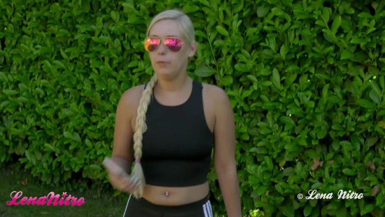 Lena Nitro: Lawn mower defective - neighboring boys like to help