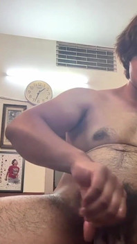 Desi Twink Boy Wank His Hard Big Cock and Eat His Cum