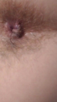 Very Close up Hairy Asshole Fingering