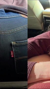 Una donna sposata che fa un pompino vicino alla macchina di suo marito