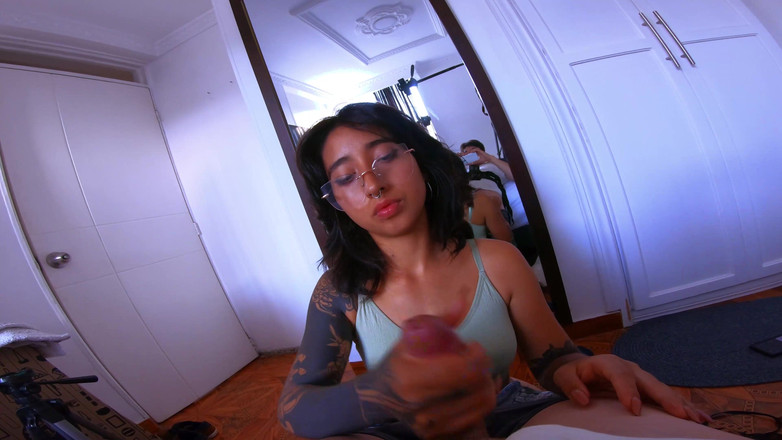 Ellie pink: Misionář ošukaná Tattoed College Kote s Těsnou kundičkou