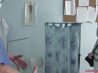 Gynecological examination with doctor dick  part.2
