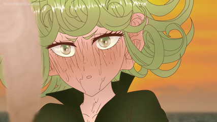 DsAnimation: Büyük kulaklı tatsumaki açık okyanusta bir salın üzerinde sıkıştı! Hentai "one punch...