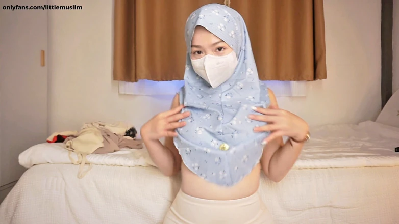 LittleMuslim: POV Abaya off Attitude on Teasing You with My Favourite...