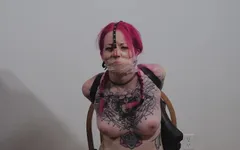 Arms Bound Mouth Taped and Nose Hooked
