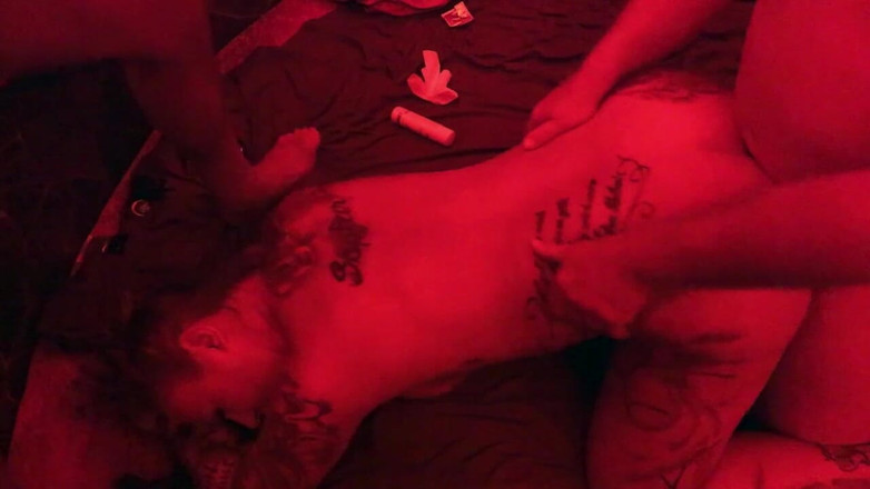 Lovekino: German Pornstar Babe Kira Knight Fucked by Guys in Redlight