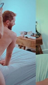 Un jeune couple fait l’amour passionnément sans capote, double éjaculation, bite monstrueuse