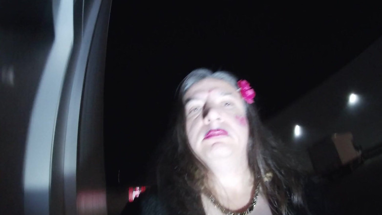JonasBen: Sissy crossdresser masturbates outdoors and cums hard