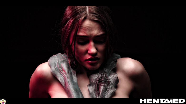 Hentaied: Prawdziwe życie Hentai - Sonya Blaze jest wypełniona spermą kosmitów po ekstremalnym...