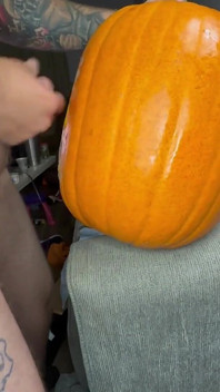 Pumpkin Makes Me Cum Twice!!!