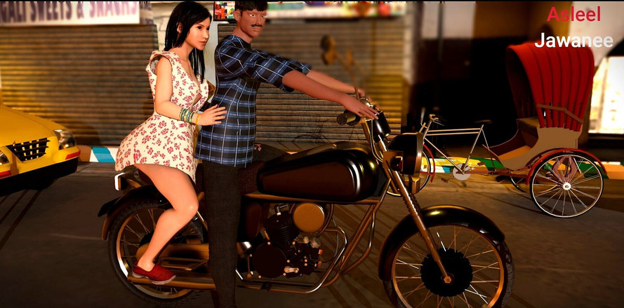 Asleel jawanee: Ge exitierter freund seine freundin neben der straße