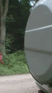 Humiliating whipping and pussy penetrated I the forest
