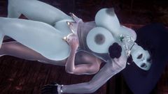 Wraith ward: Alcina Dimitrescu spooning on top - rezidentní zlá vesnice