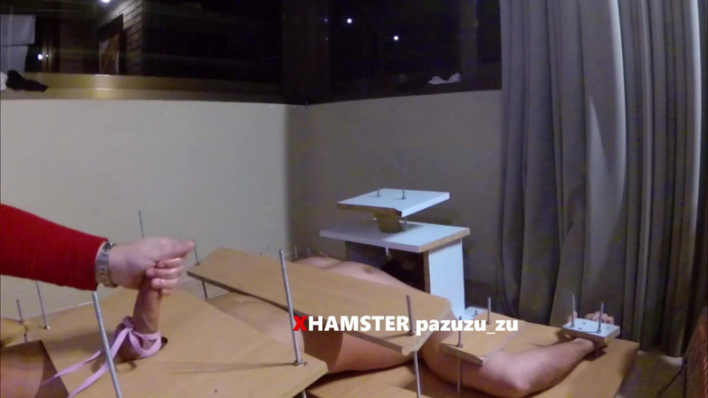 Pazuzu_zu: Amateur CFNM femdom cbt handjob with tied cock. Ruined orgasm