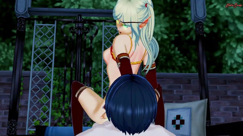 Hentai Smash: Hot Warcraft L'elfo cavalca la faccia di un ragazzo prima...