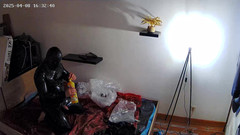 Latex anal: Latex-selbst-bondage-tasche