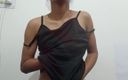 Desi Girl Fun: Indisk tjej bröst massage av sig själv. Desi flicka kul
