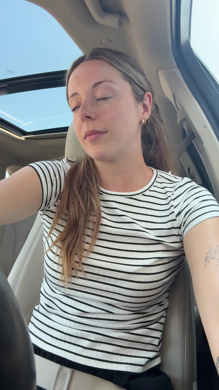 Nadia Foxx: Lush in the Car! Risky Orgasm!