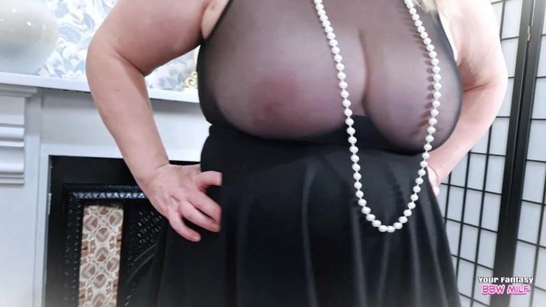 BBW_Wife: Owłosione cipki w rajstopach kabaretki
