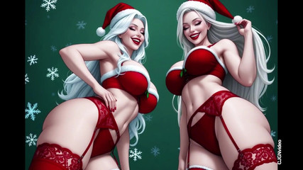 Hot girl dancing: Santa Claus Sexy Pose Sfw Versi (Ai Animation)