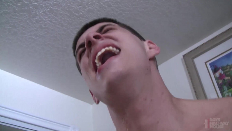 Boys half-way house: Hairy defiant teen punish fucked by older authority figure