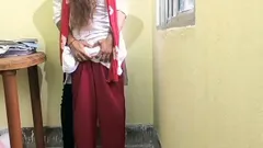 Boy Girl in College Store Room
