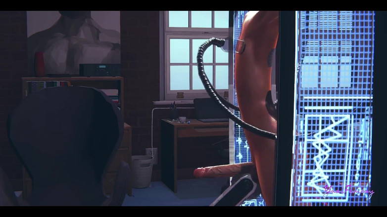 Yaoitube: Yaoi Femboy 3D - Popiół w sex machine - japońska azjatycka manga anime...