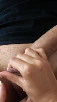 Teen natural tits jerk off big dick and cumshot - female POV