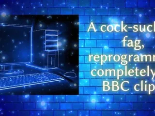 Cocksucking Fag Reprogrammed by BBC Clips
