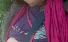 Pissing in the Pouring Rain! in the Woods, on the Way Home with Heavy Groceries