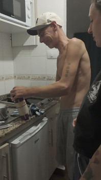 Step Daughter Cooks Dinner with Step Dad, Things Get Saucy and Start to Sizzle in the Kitchen