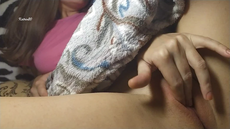 Katrin20: Step Sister Masturbates Under the Blanket While Her StepBrother Watches...