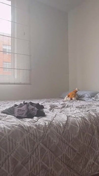 Dvě dívky se oblékají v tělocvičně, dotýkají se navzájem a ukazují své zadky až do orgasmu