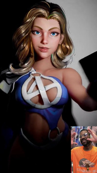 Sue Storm Makes a Special Bald Pussy Video for You to Jerk off Too