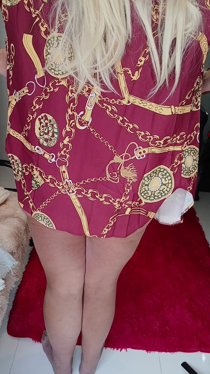 Sexy ass CDzinhafx: Wearing a Little Dress and String Bikini Bottoms, Leaving a...